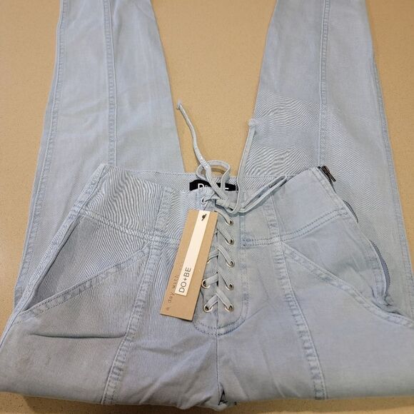 DO+BE High Waisted Tie-up Jeans - Picture 15 of 15